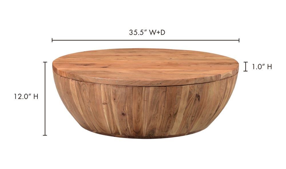 lifestyle view of Eske Storage Coffee Table luxury Coffee Table