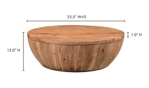 lifestyle view of Eske Storage Coffee Table luxury Coffee Table
