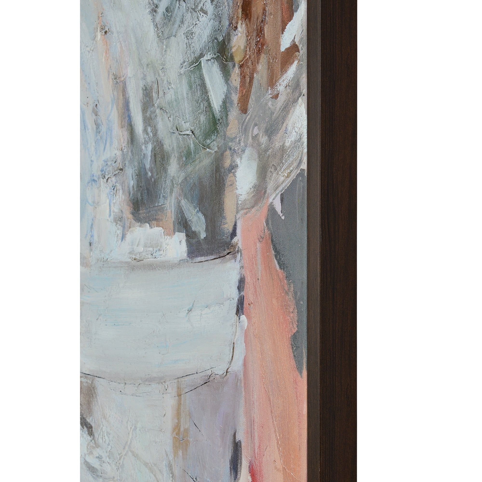 Zoya Canvas Art by Renwil side view highlighting textured brush strokes and muted colors