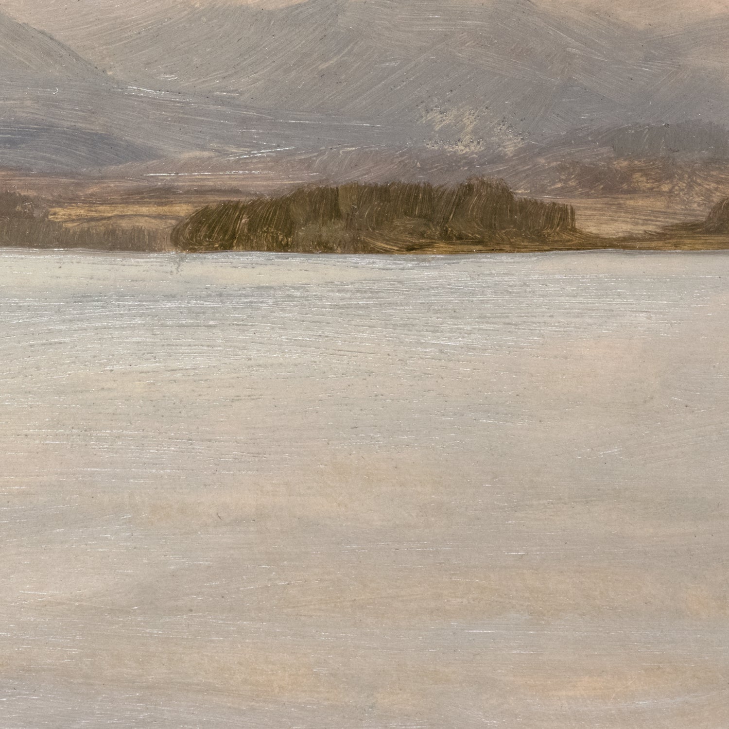detail view of Hudson River School – Lake Katahdin C. 1870 luxury Artwork