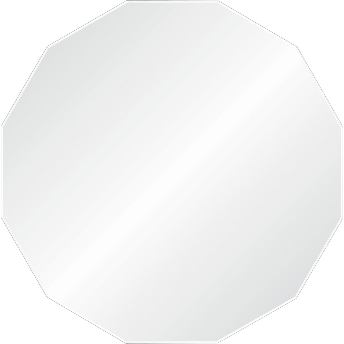Ovada Wall Mirror, octagonal shape with a smooth reflective surface.