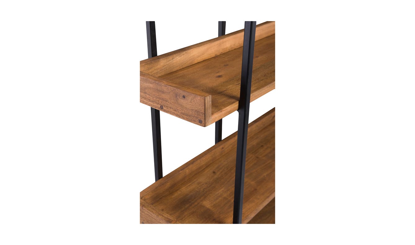 detail view of Vancouver Bookshelf Large Light Brown luxury Bookcases & Standing Shelv