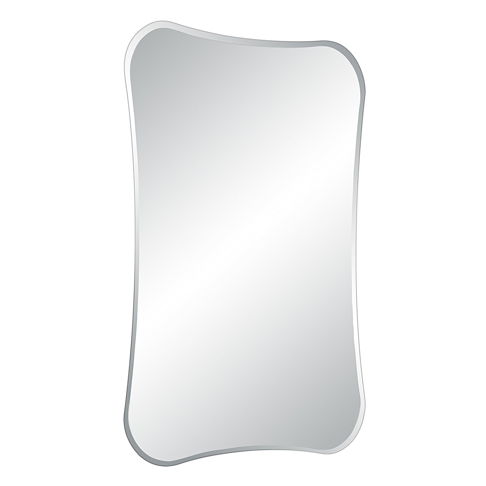 Kalmia Wall Mirror with a soft, rounded edge and reflective surface