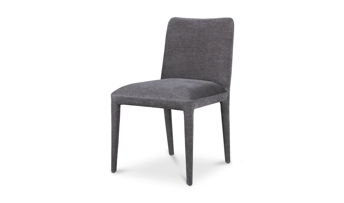 detail view of Calla Dining Chair Set Of Two Dark Grey luxury Chair