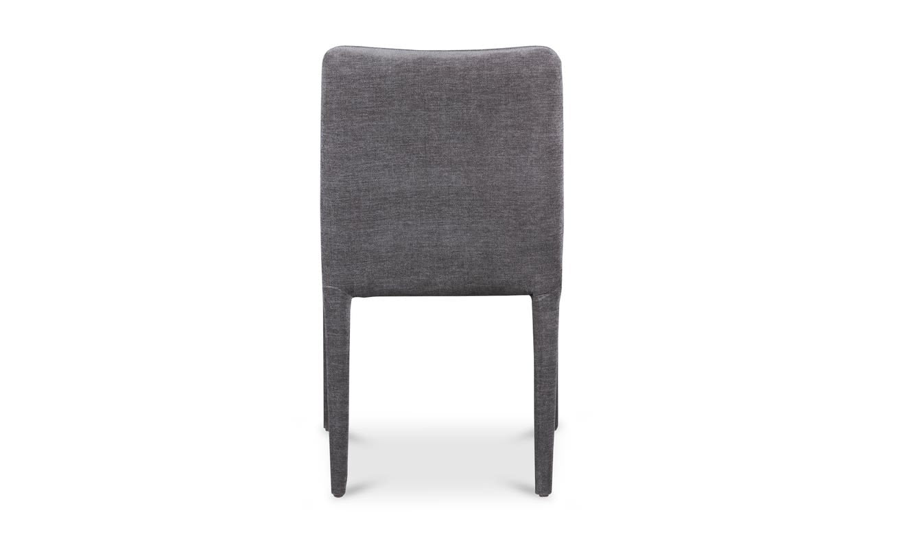 lifestyle view of Calla Dining Chair Set Of Two Dark Grey luxury Chair