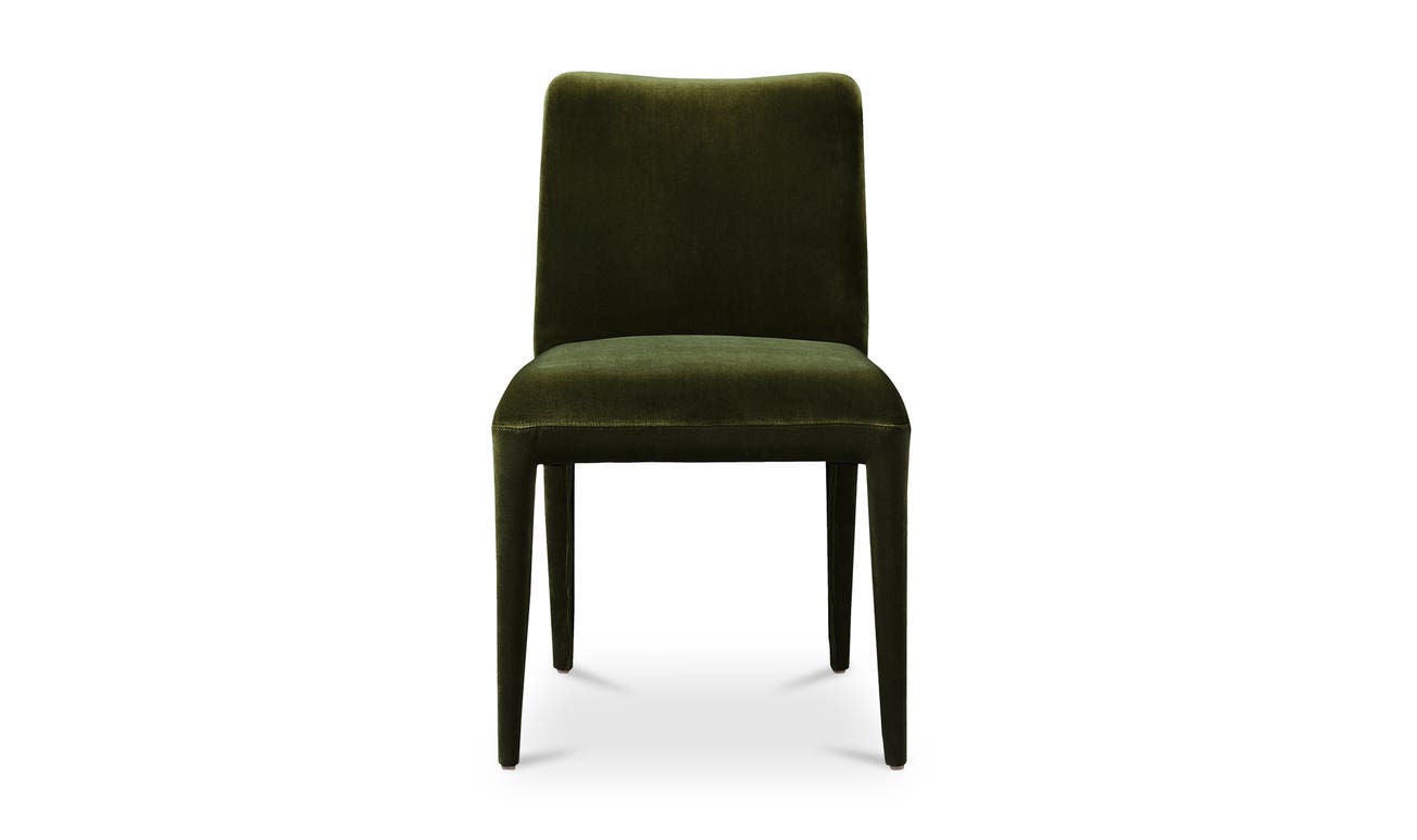 Calla Dining Chair Set Of Two Green Velvet