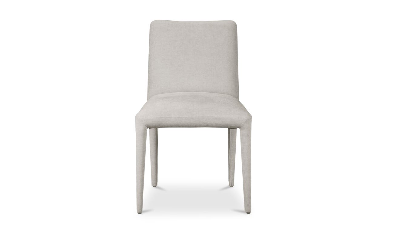 lifestyle view of Calla Dining Chair Set Of Two Light Grey luxury Chair