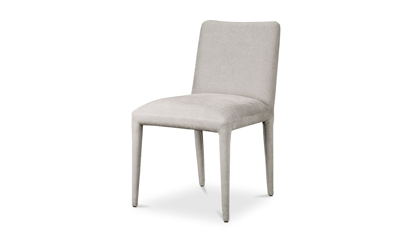 lifestyle view of Calla Dining Chair Set Of Two Light Grey luxury Chair