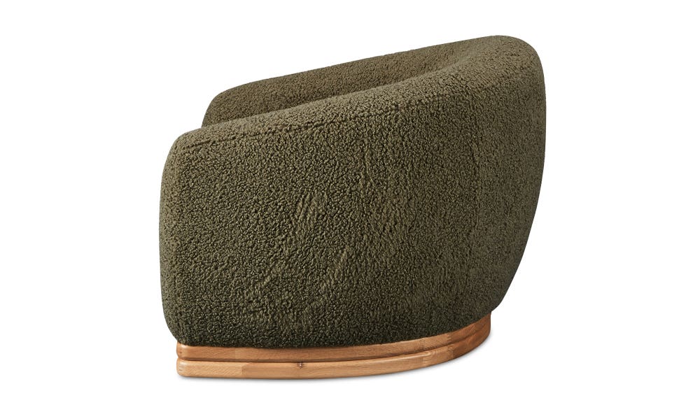 detail view of Marlowe Lounge Chair Sage luxury Chair