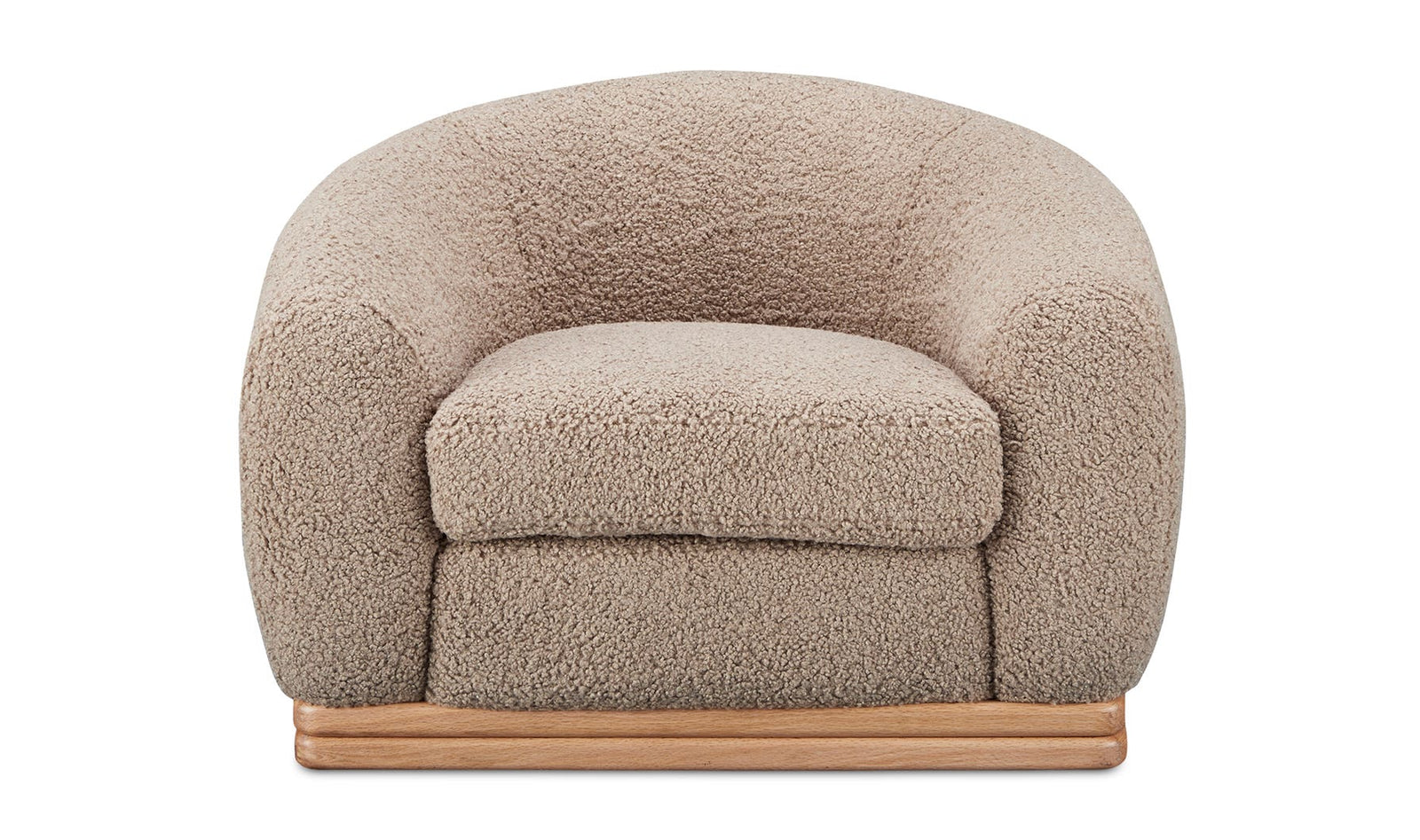 front view of Marlowe Lounge Chair Taupe luxury Chair