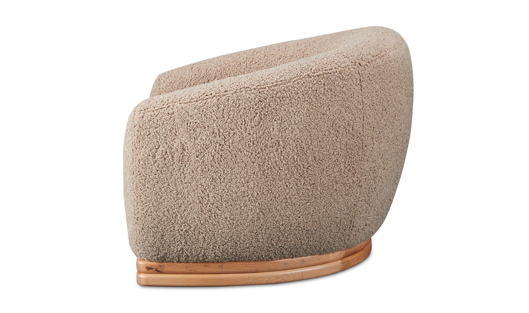 detail view of Marlowe Lounge Chair Taupe luxury Chair