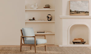 angle view of Fearne Accent Chair luxury Chair