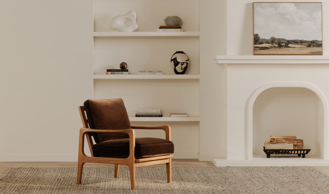 front view of Fearne Accent Chair luxury Chair