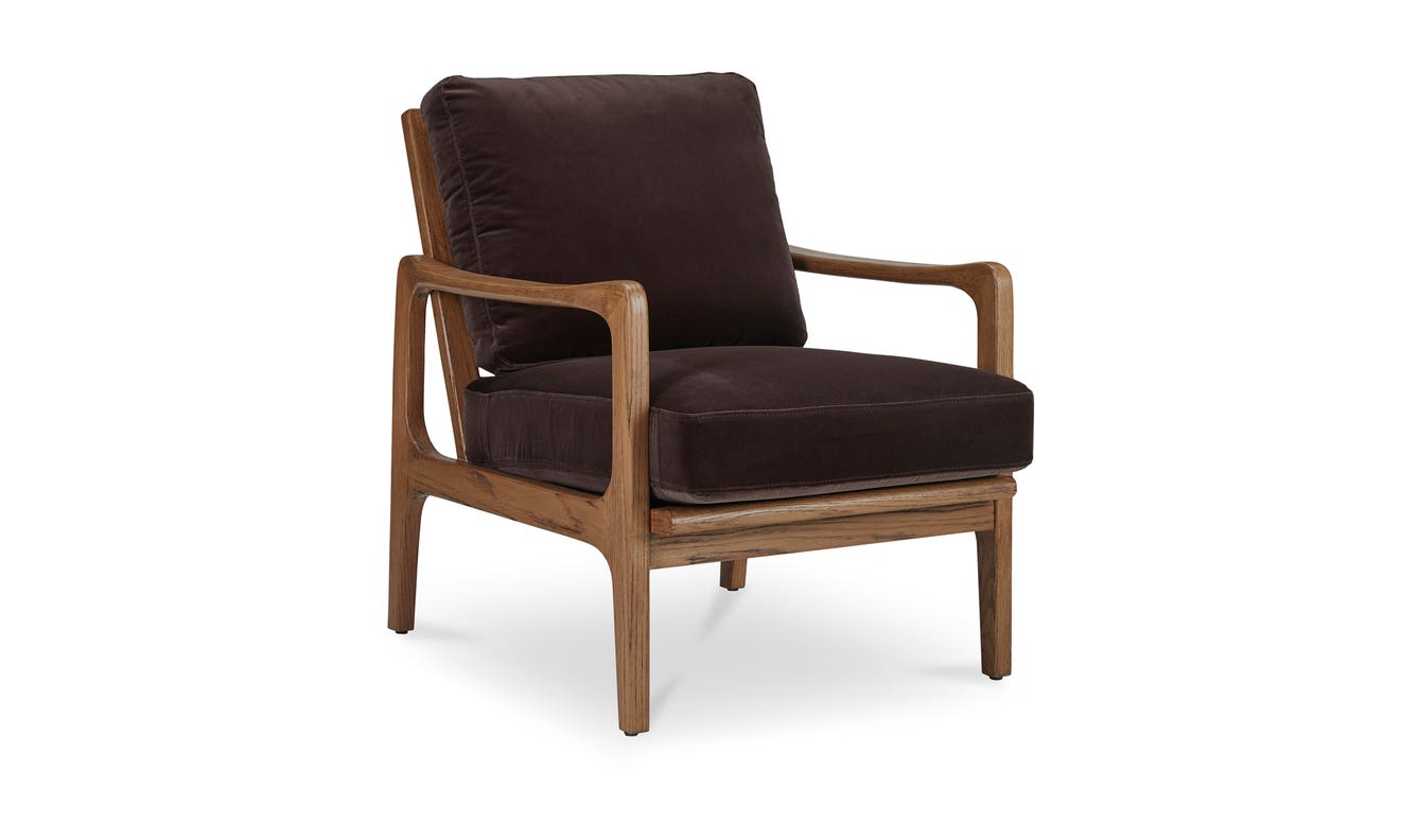 side view of Fearne Accent Chair luxury Chair