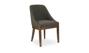 side view of Edward Dining Chair Heather Green luxury Chair