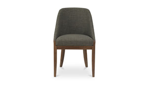 front view of Edward Dining Chair Heather Green luxury Chair