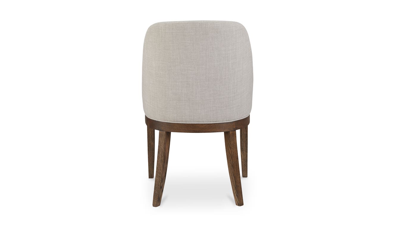 lifestyle view of Edward Dining Chair Heather Beige luxury Chair