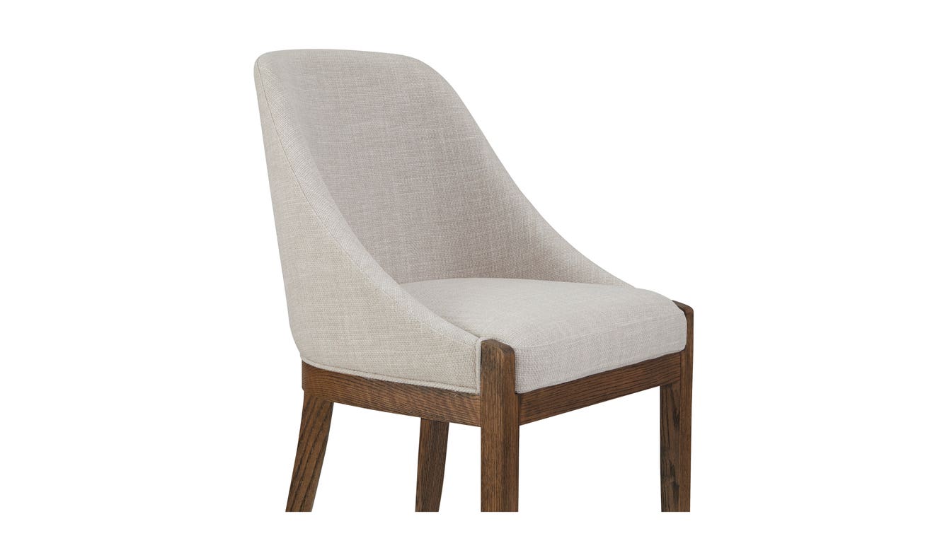 lifestyle view of Edward Dining Chair Heather Beige luxury Chair