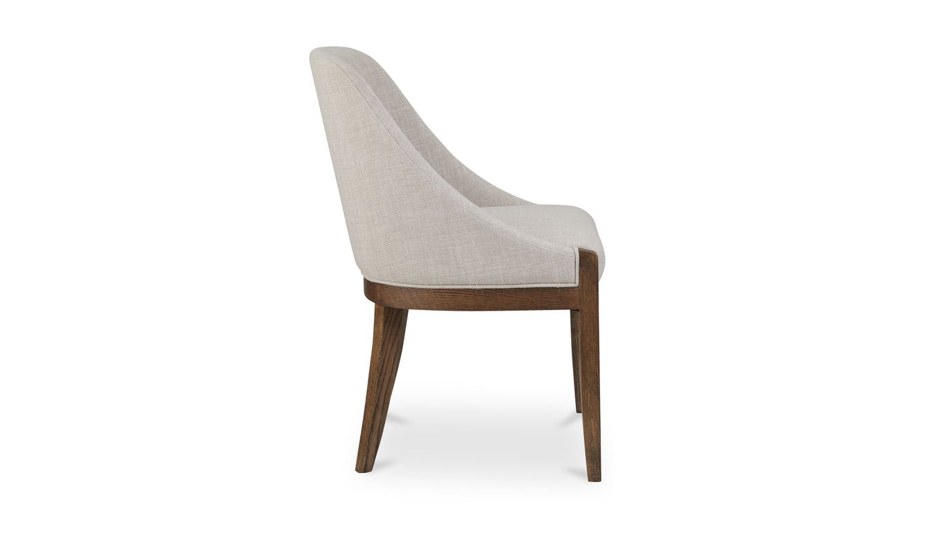 detail view of Edward Dining Chair Heather Beige luxury Chair