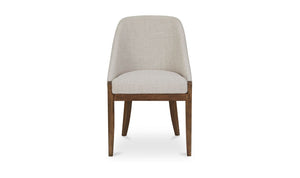 front view of Edward Dining Chair Heather Beige luxury Chair