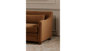 lifestyle view of Amira Sofa Rust luxury Sofa