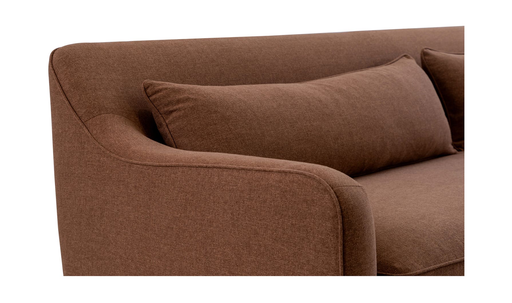 lifestyle view of Amira Sofa Rust luxury Sofa