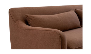 lifestyle view of Amira Sofa Rust luxury Sofa