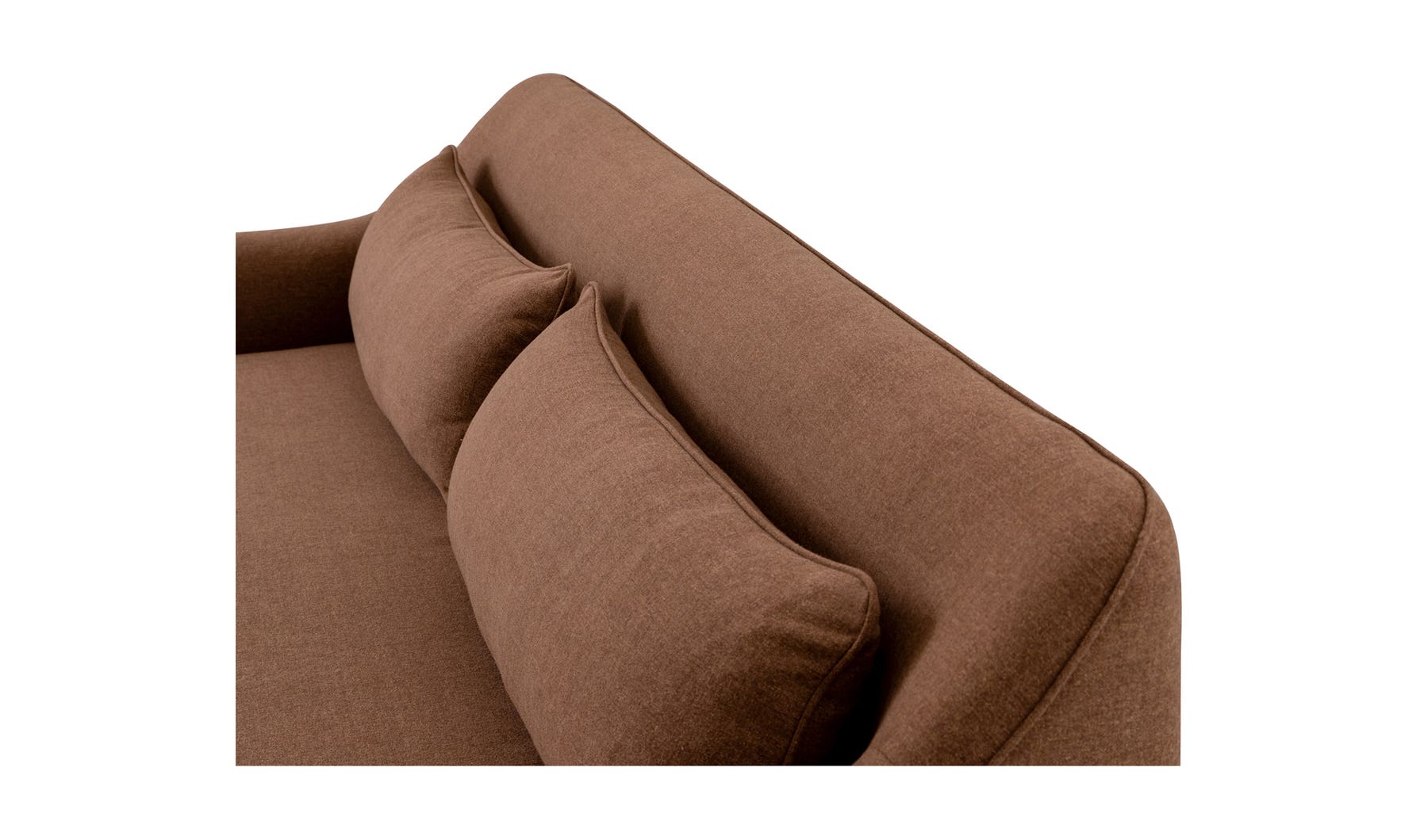 lifestyle view of Amira Sofa Rust luxury Sofa