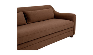 lifestyle view of Amira Sofa Rust luxury Sofa
