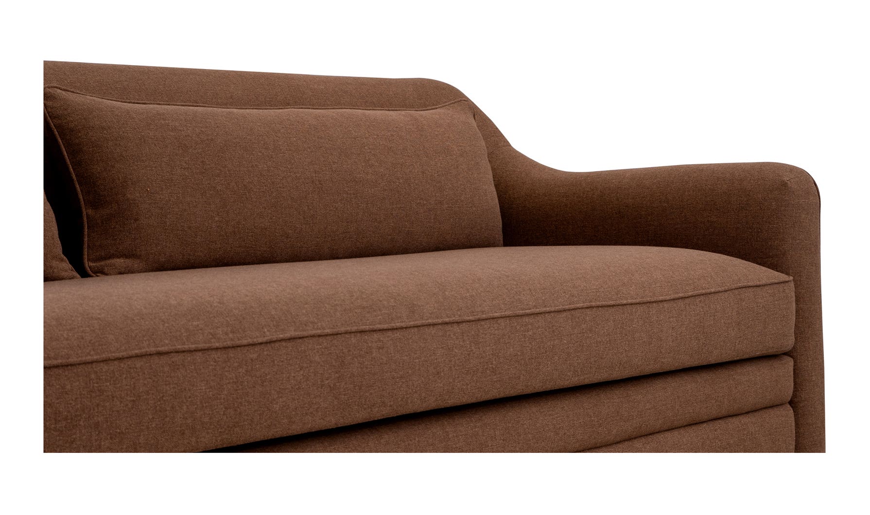 lifestyle view of Amira Sofa Rust luxury Sofa