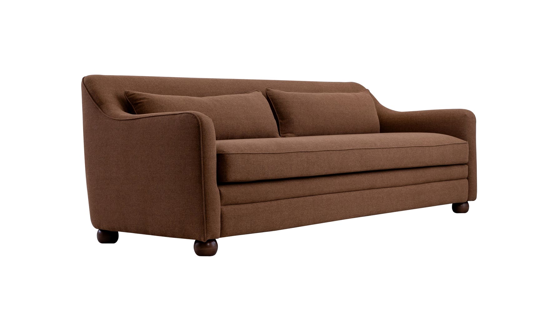 detail view of Amira Sofa Rust luxury Sofa