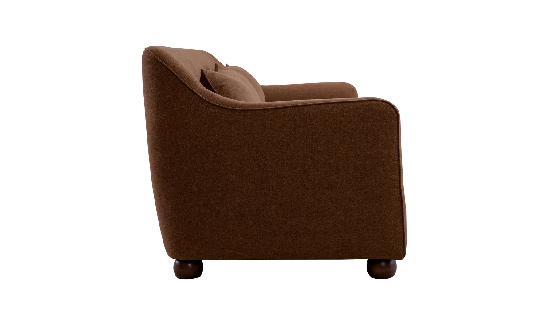 lifestyle view of Amira Sofa Rust luxury Sofa