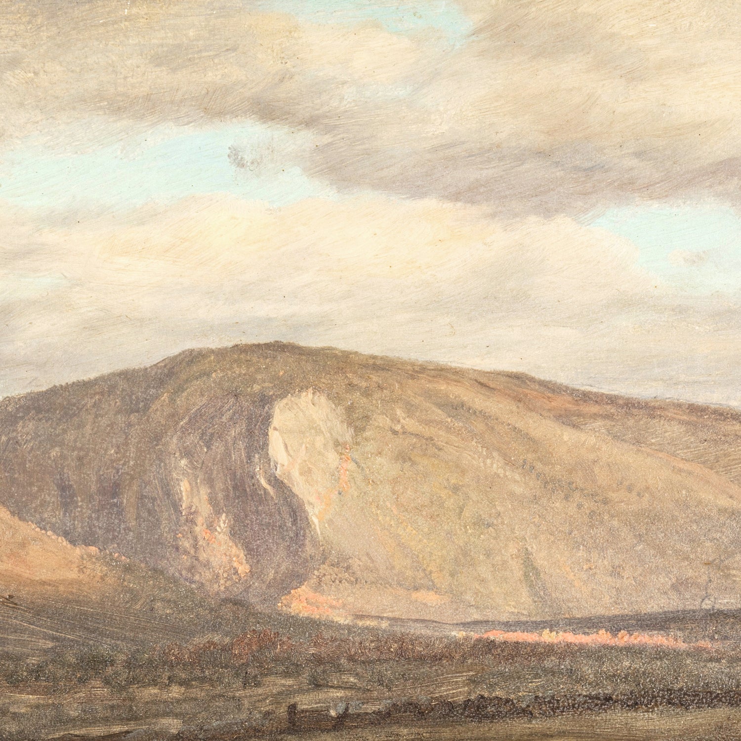detail view of Hudson River School – Mt. Katahdin C. 1870 luxury Artwork