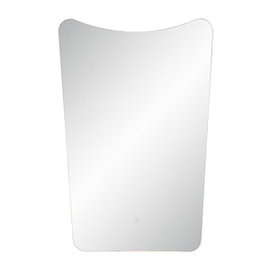 Rimini Led Mirror with a curved top, featuring a sleek reflective surface.