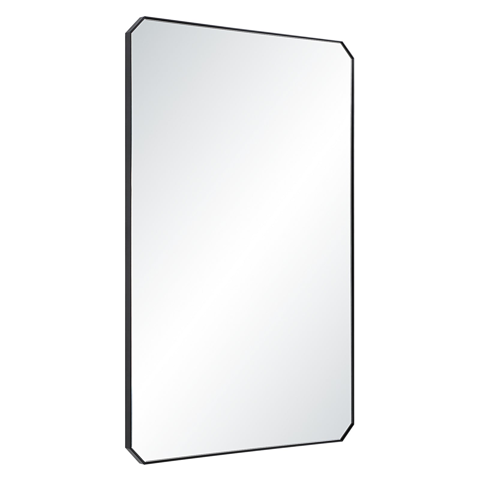 Jace mirror by Renwil, rectangular shape with a sleek black frame, front view.