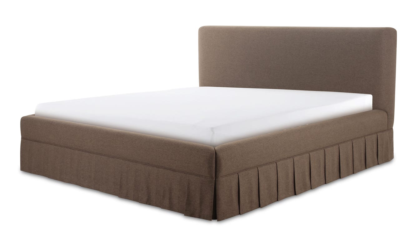 detail view of Maren King Bed Brown luxury Beds & Bed Fram
