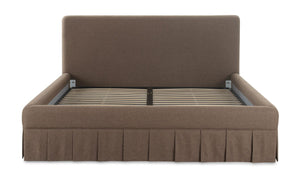 lifestyle view of Maren King Bed Brown luxury Beds & Bed Fram
