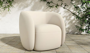angle view of Rae Outdoor Accent Chair luxury Chair