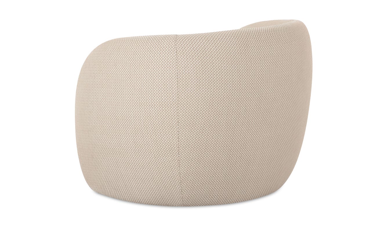 lifestyle view of Rae Outdoor Accent Chair luxury Chair