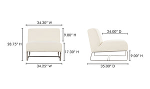 lifestyle view of Jules Outdoor Accent Chair luxury Chair