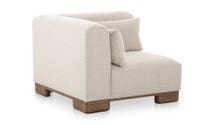 lifestyle view of June Corner Chair Oatmeal luxury Chair
