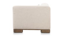 lifestyle view of June Corner Chair Oatmeal luxury Chair
