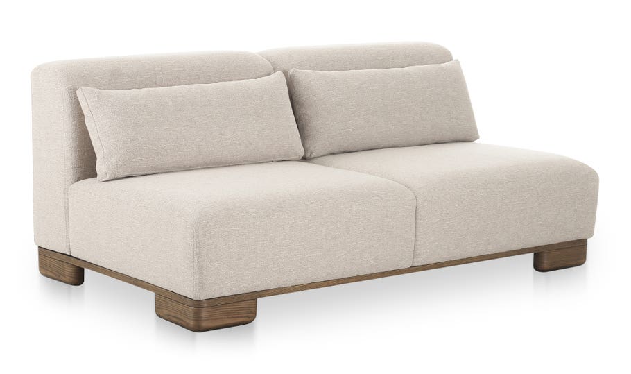 detail view of June Sofa Oatmeal luxury Sofa
