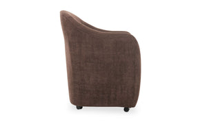 detail view of Drava Rolling Dining Chair luxury Chair