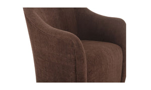 lifestyle view of Drava Rolling Dining Chair luxury Chair