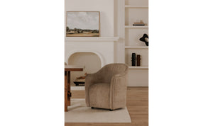 side view of Drava Rolling Dining Chair luxury Chair