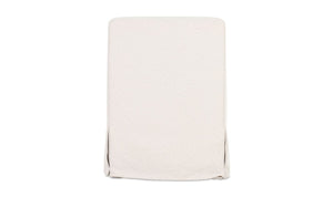 lifestyle view of Lydia Slipcover Dining Chair Beige luxury Chair