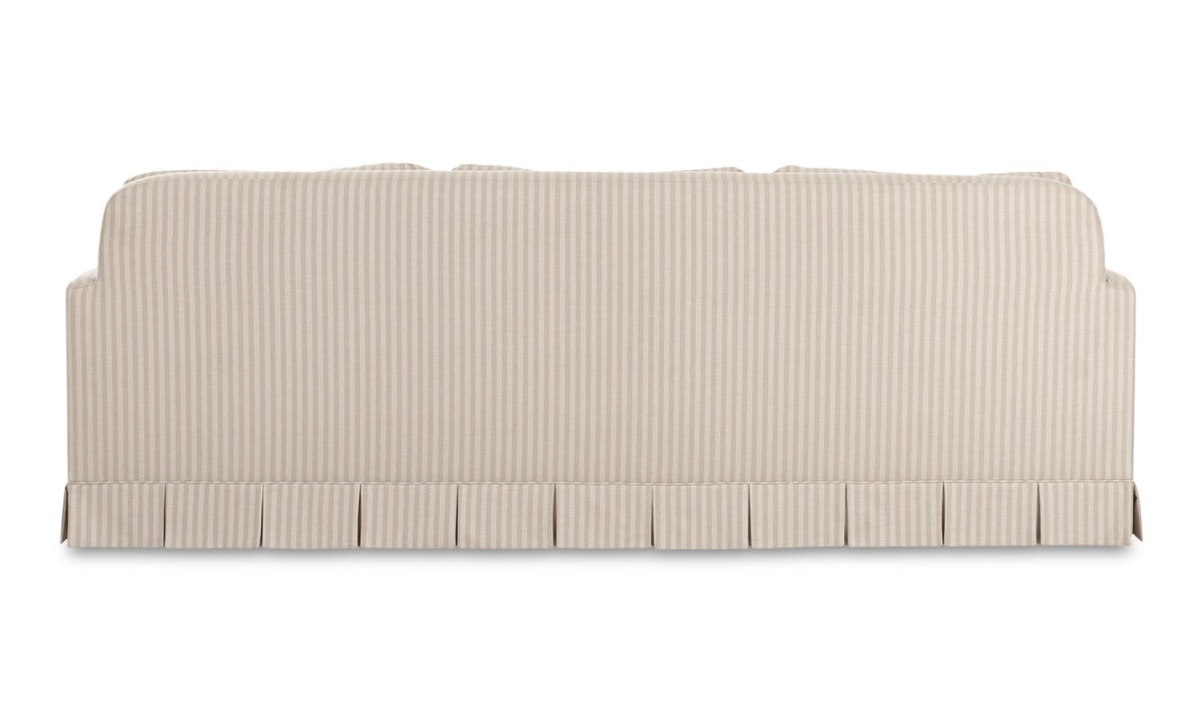 lifestyle view of Pellicano Sofa Beige Stripe luxury Sofa