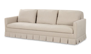 lifestyle view of Pellicano Sofa Beige Stripe luxury Sofa