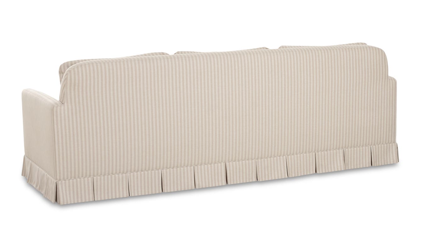 lifestyle view of Pellicano Sofa Beige Stripe luxury Sofa